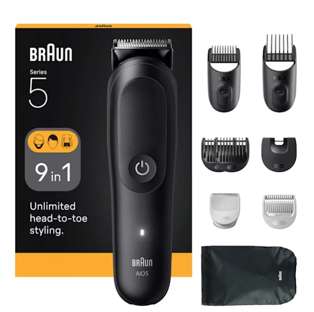 Braun AIO5540 juuksetrimmer/-lõikusmasin Must 14 Liitiumioon (Li-Ion)