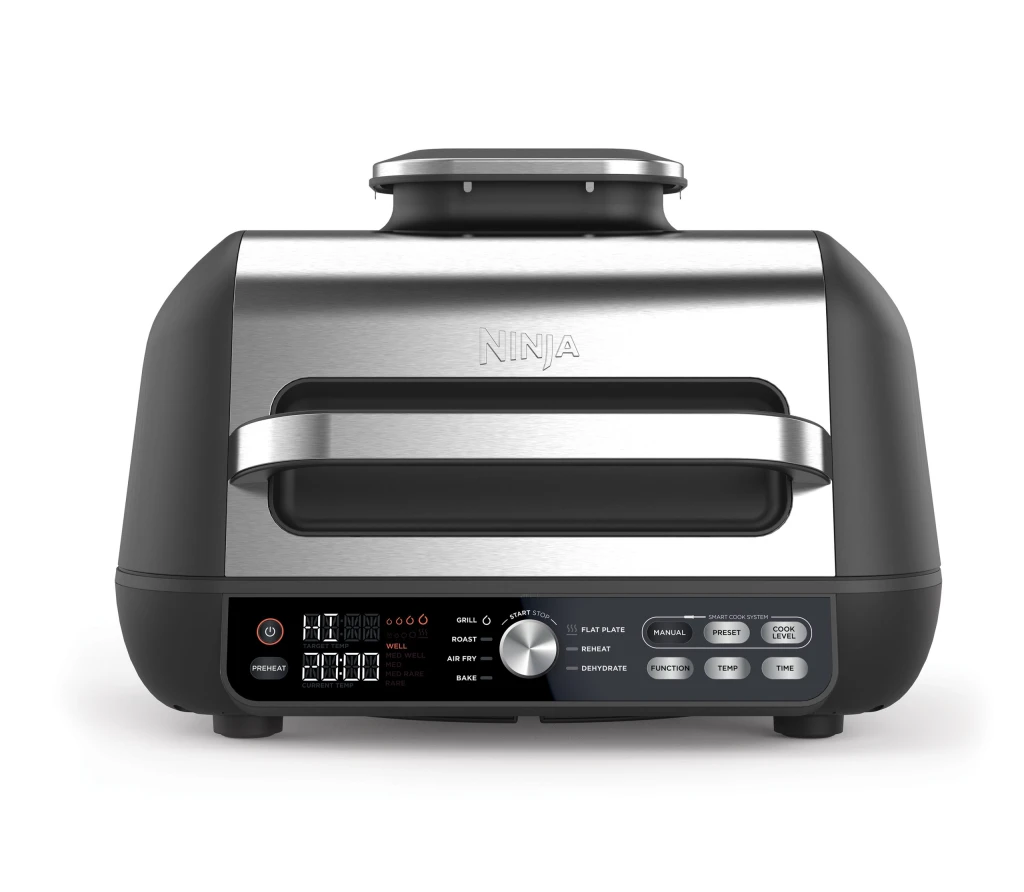 NINJA | Foodi MAX Pro Health Grill, Flat Plate and Air Fryer | AG651EU | Capacity 3.8 L | Black