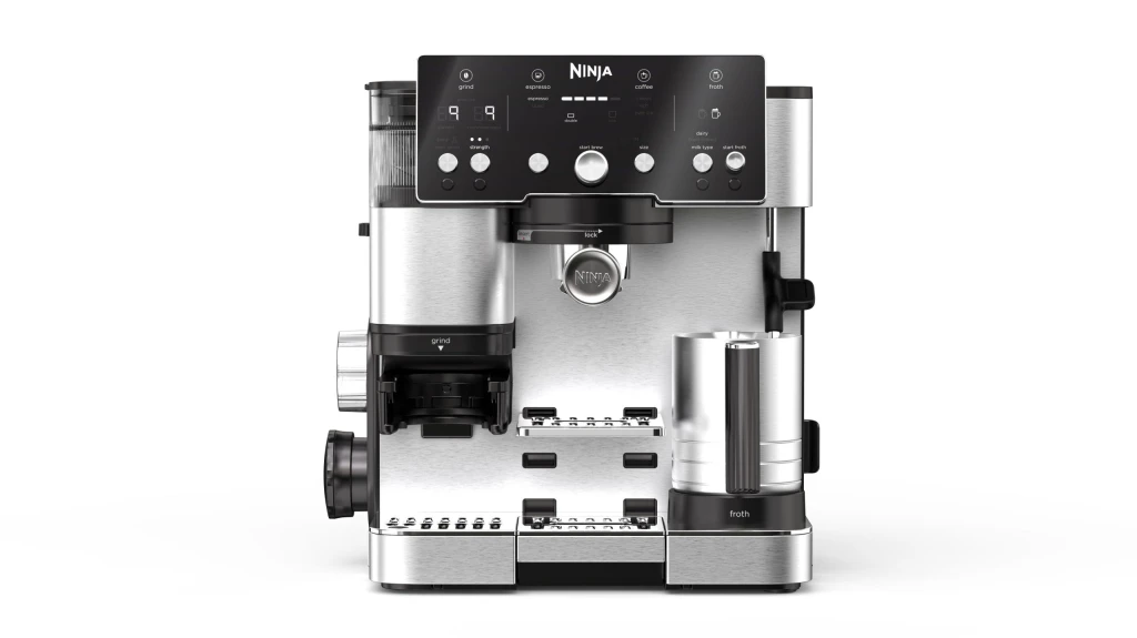 NINJA | Luxe Cafe Essential Espresso Machine | ES501EU | Pump pressure 9 bar | Built-in milk frother | Semi-automatic | Black