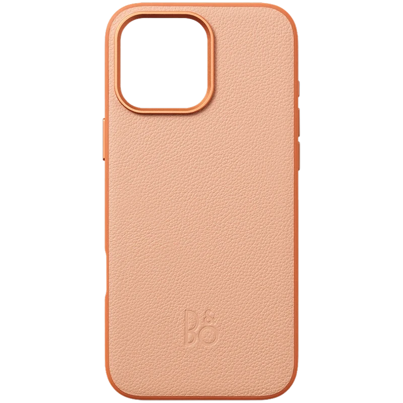 iPhone 16 Pro Max Leather Case Sunset Apricot