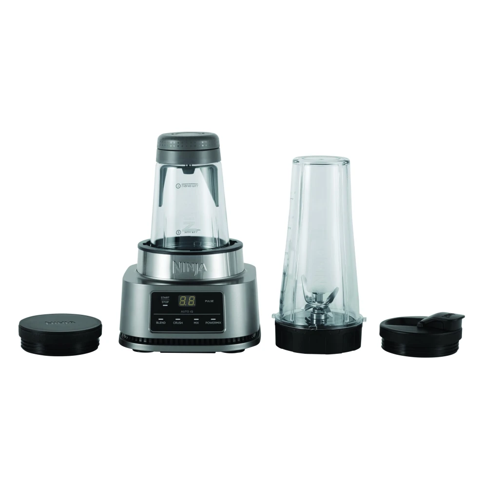 NINJA | Blender 2-in-1 with Smart Torque and Auto-iQ | CB100EU | Tabletop | 1100 W | Jar material Plastic | Jar capacity 0.7 L | Ice crushing | Silver