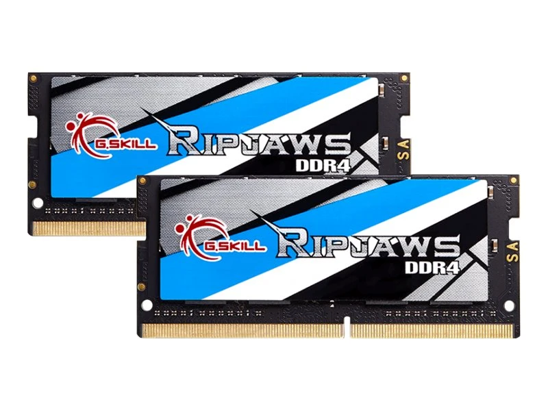 G.Skill Ripjaws - 32 GB - 2 x 16 GB - DDR4 - 2400 MHz - 260-pin SO-DIMM - Juodas,Mėlyna,Gold,Pilkas,Baltas
