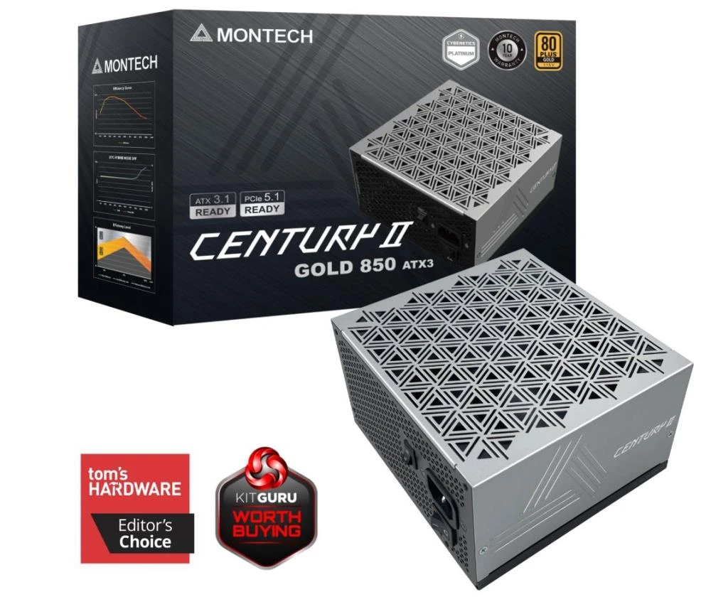 Power Supply|MONTECH|CENTURY II|ATX|850 W|CENTURYII850
