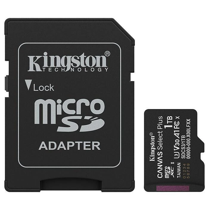 MEMORY MICRO SDXC 1TB UHS-I/W/ADAPTER SDCS3/1TB KINGSTON