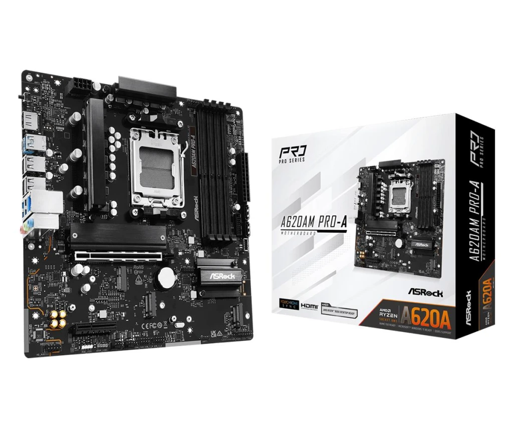 Mainboard|ASROCK|AMD A620A|SAM5|Micro-ATX|Memory DDR5|Memory slots 4|A620AMPRO-A