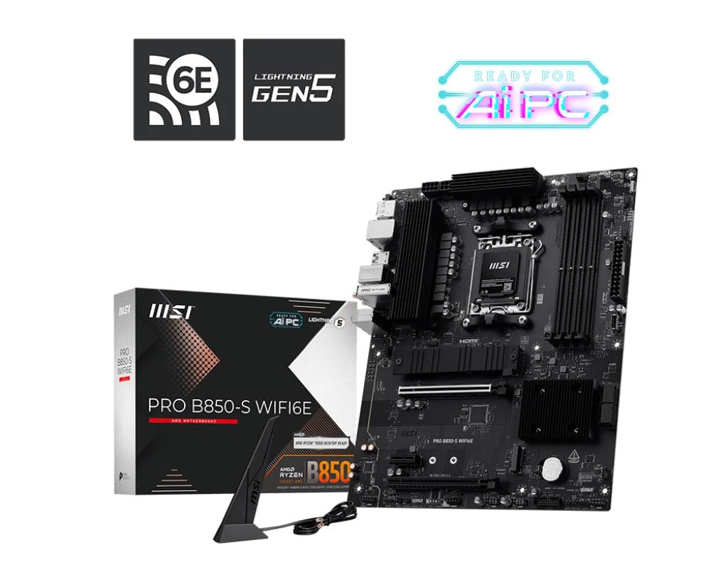 Mainboard|MSI|AMD B850|SAM5|ATX|Memory DDR5|Memory slots 4|PROB850-SWIFI6E