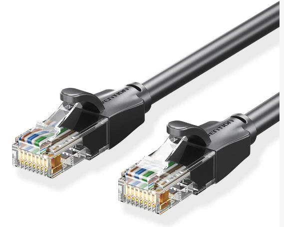 PATCH CABLE CAT.6 UTP/5M BLACK IBEBJ VENTION