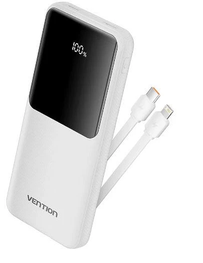 POWER BANK USB 10000MAH 22.5W/WHITE FHOW0 VENTION