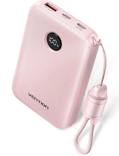 POWER BANK USB 10000MAH 22.5W/PINK FKAP0-C VENTION