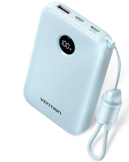 POWER BANK USB 10000MAH 22.5W/BLUE FKAL0-C VENTION