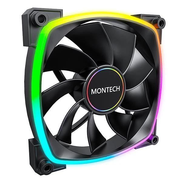 CASE FAN 140MM/RX140 PWM BLACK MONTECH