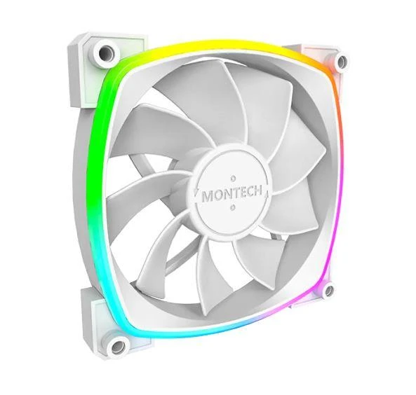 CASE FAN 120MM/RX120 PWM WHITE 3 IN 1 MONTECH