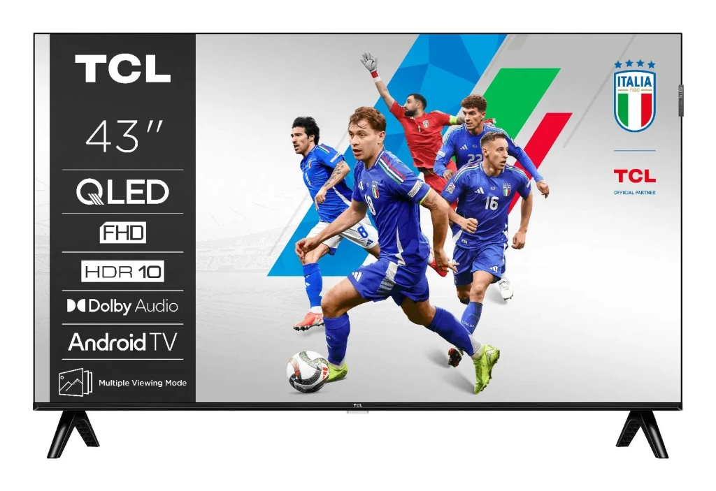 TCL 43V5C teler 109,2 cm (43") Full HD Nutiteleri funktsioon WiFi Must