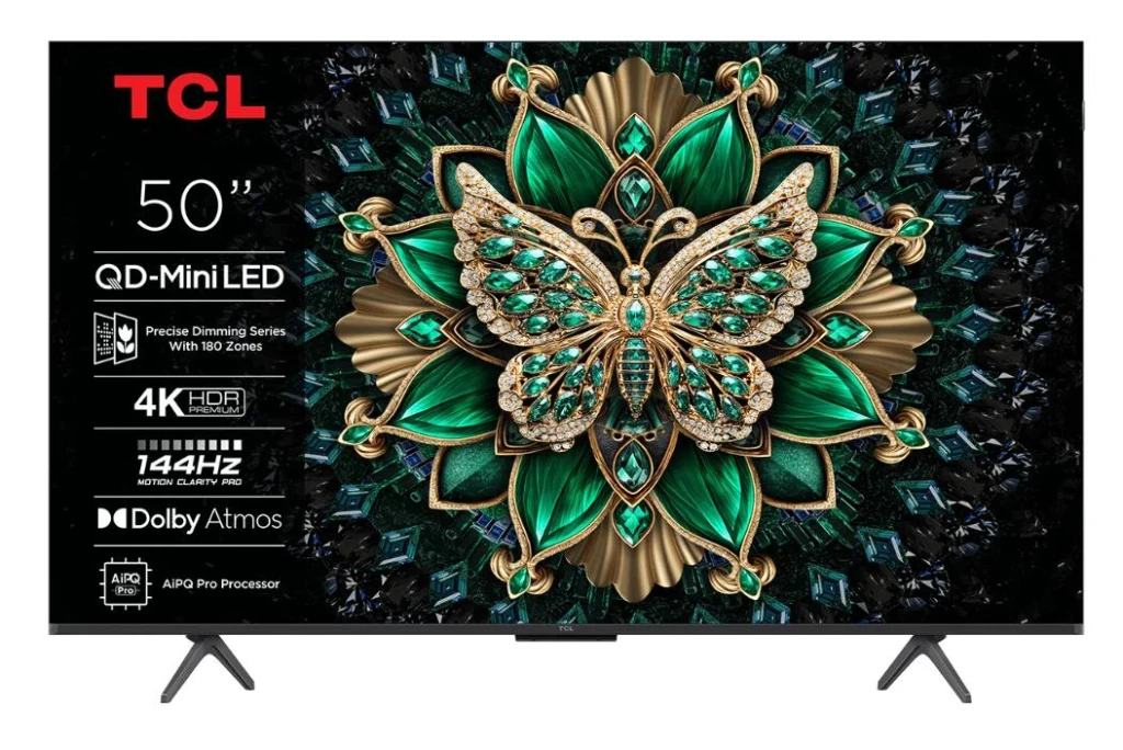 TCL 50Q6C teler 127 cm (50") 4K Ultra HD Nutiteleri funktsioon WiFi Metallik