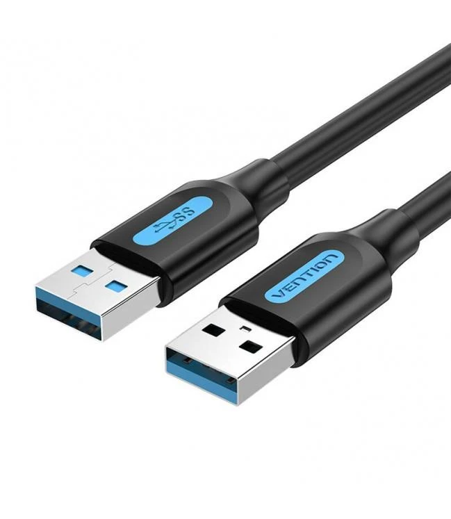 CABLE USB3.0 MALE TO MALE/1.5M BLACK CONBG VENTION