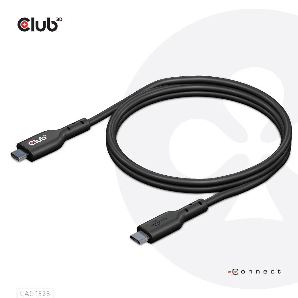 CABLE USB TO MICRO USB 1M/M/M CAC-1526 CLUB3D