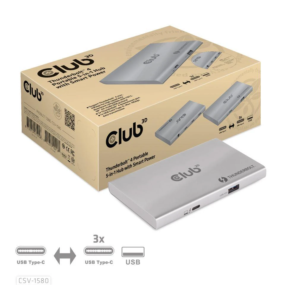 I/O HUB 5IN1 THUNDERBOLT/CSV-1580 CLUB3D