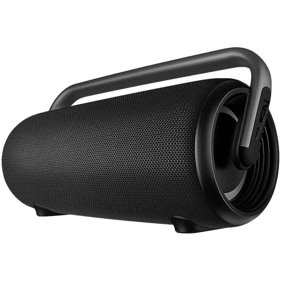 Portable speaker SVEN PS-395, black, power output 80W (RMS), TWS, Bluetooth, RGB backlight, Waterproof (IPx5), USB, Battery life – up to 20 hours