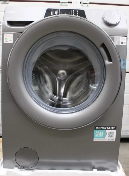 SALE OUT. Candy RO1484DWMCRT/1-S Washing Machine, A, Front loading, Depth 53 cm, 8 kg, Anthracite | Candy Washing Machine | RO1484DWMCRT/1-S | Energy efficiency class A | Front loading | Washing capacity 8 kg | 1400 RPM | Depth 53 cm | Width 60 cm | Display | TFT | Steam function | Wi-Fi | Anthracite | REFURBISHED, DENT ON SIDES