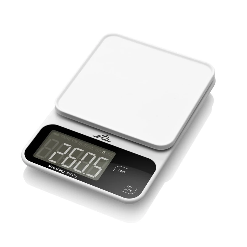 ETA Kitchen Scale | Popi 677090000 | Maximum weight (capacity) 5 kg | Graduation 1 g | Display type LCD | White