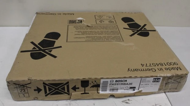 SALE OUT. Bosch PKE61RBA2E Electric Hob, Number of burners/cooking zones 4, Without Frame, Width 60 cm, Black | Bosch Hob | PKE61RBA2E | Electric | Number of burners/cooking zones 4 | Touch | Timer | Black | DAMAGED PACKAGING, MISSING CABLE