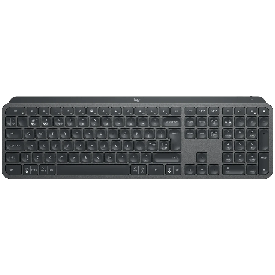 LOGITECH MX KEYS FOR BUSINESS - GRAPHITE - PAN - BT - NORDIC-613