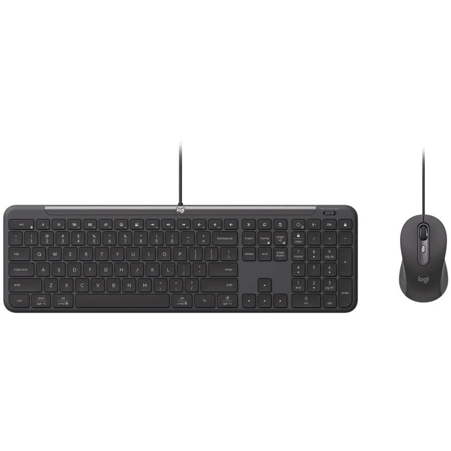 LOGITECH WIRED COMBO MK620 FOR BUSINESS - GRAPHITE - PAN - USB - NORDIC-613 - USB-C MK620B
