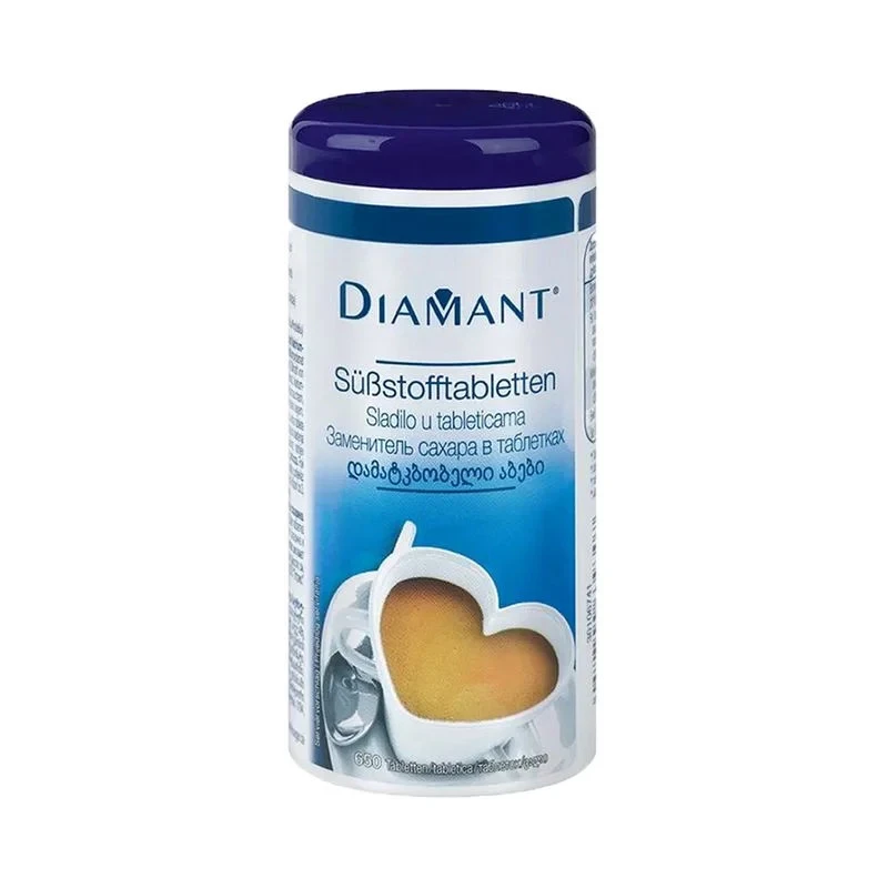 Suhkruasendaja tabletid KRÜGER Diamant, 650tk, 39g