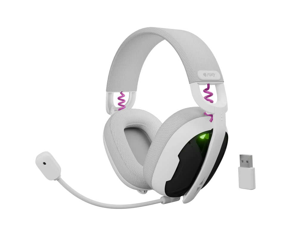 Genesis Gaming Headset | Fury Fukiya F6 | Bluetooth | Over-Ear | Microphone | Wireless | White