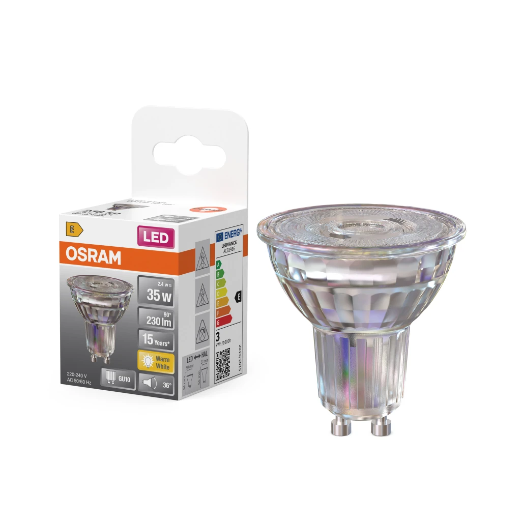 Osram Parathom Reflector | GU10 | 2.4 W | Warm White