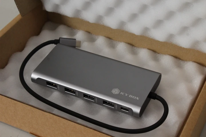 SALE OUT. ICY BOX IB-DK4050-CPD 12-in-1 USB Type-C dock with PD 100W | Raidsonic Warranty 3 month(s) | REFURBISHED, WITHOUT ORIGINAL PACKAGING