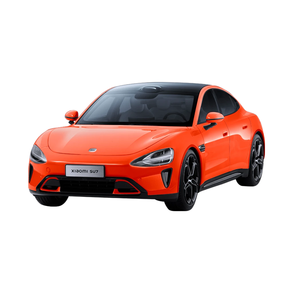 Xiaomi SU7 1:18 Die-cast Model Car | Lava Orange | Zinc alloy, ABS, SAN and PVC