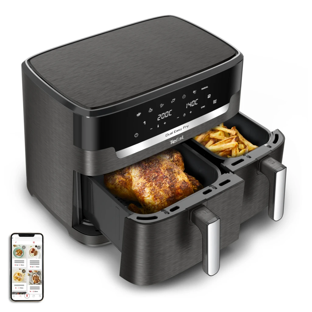 Tefal Easy Fry Dual XXL EY942HE0 Air Fryer, 11L | TEFAL