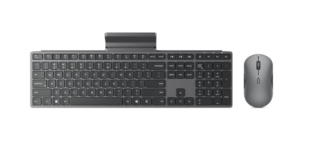 Lenovo 700 Modern Multi-Device Wireless Combo-US English | Keyboard and Mouse Set | Wireless | Mouse included | US English | Bluetooth | Luna Grey