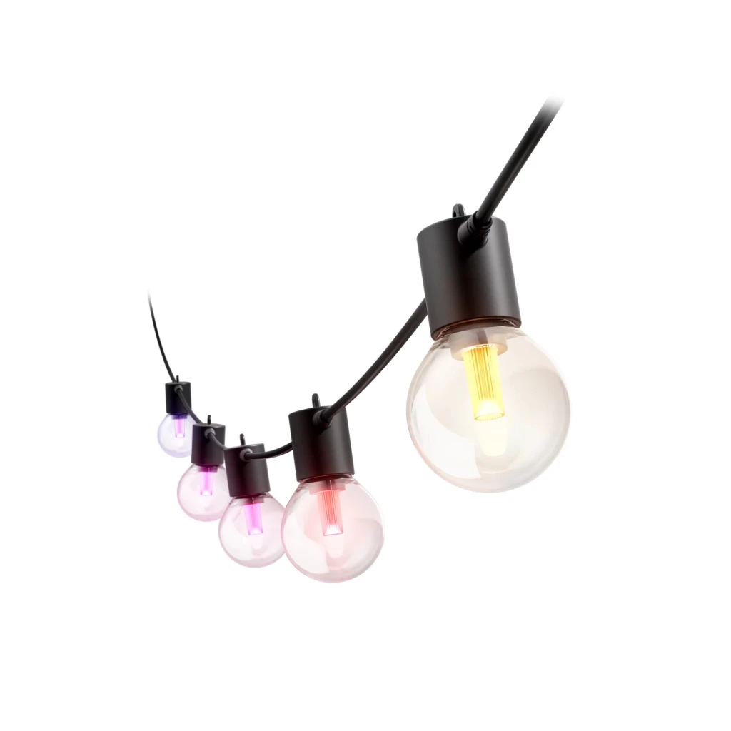 Philips Hue Festavia Globe String Lights for Outdoor Use, 14 m | 30 W | Bluetooth, Zigbee