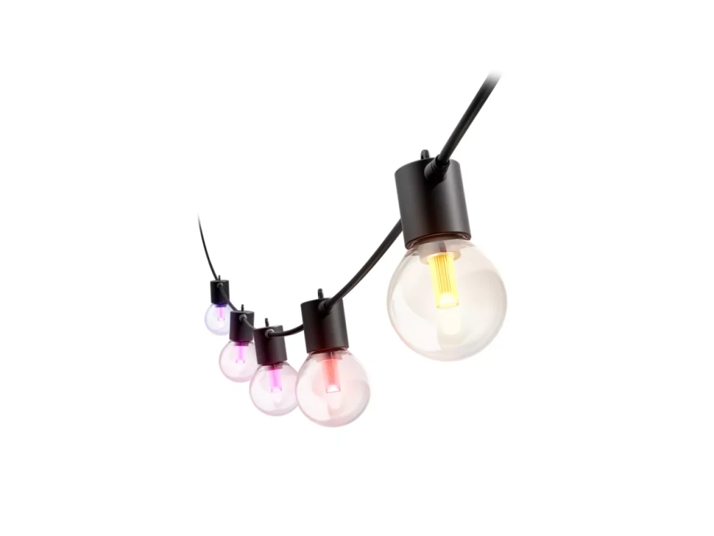 Philips Hue Hue Festavia Globe Outdoor String Lights, 14m Extension | 30 W