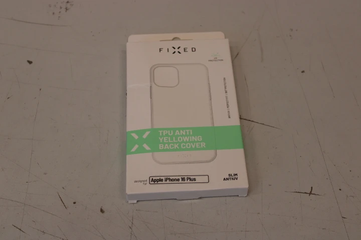 SALE OUT. FIXED Story AntiUV TPU Back Cover for Apple iPhone 16 Plus, clear | Fixed | Story AntiUV | Back Cover | Apple | iPhone 16 Plus | TPU | Clear | DAMAGED PACKAGING, DEMO