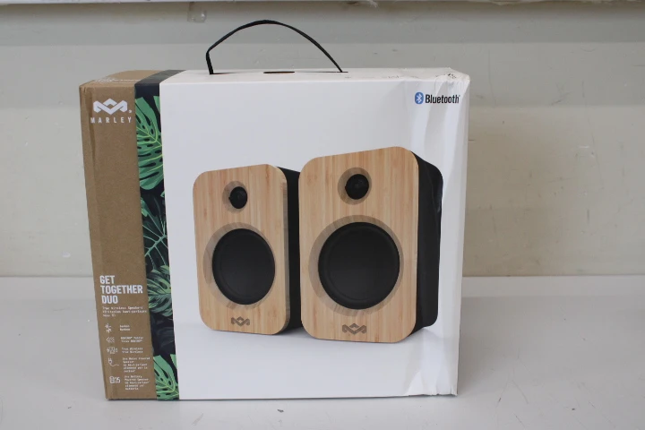 SALE OUT. Marley Get Together Duo Speaker, Bluetooth, Black | Marley | Get Together Duo Speaker | EM-JA019-SB | DAMAGED PACKAGING | 15 W | Bluetooth | Black | Portable | Wireless connection