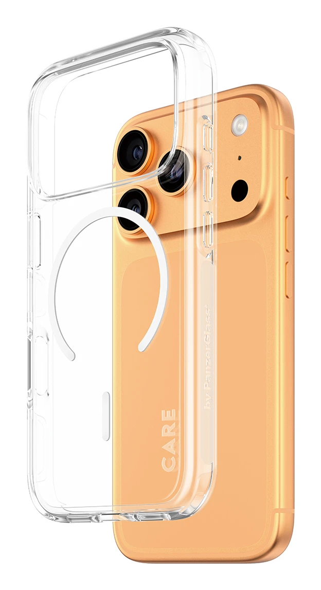 PanzerGlass CARE by ® Flagship Case Transparent Urban Explorer w. White MagSafe iPhone 17 Pro mobiiltelefoni ümbris Kate Läbipaistev