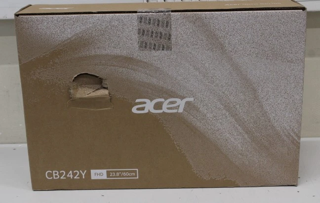 SALE OUT. Acer Vero CB242YGbipr 60cm 23.8'' FHD ZeroFrame 120Hz IPS 16:9 1ms(VRB) 250nits VGA HDMI DP AdaptiveSync EU Black DP, Euro | Acer Vero CB242YGbipr | 24 " | IPS | FHD | 16:9 | 120 Hz | 1 ms | 1920 x 1080 pixels | 250 cd/m² | HDMI ports quantity 1 | Warranty 24 month(s) | DAMAGED PACKAGING