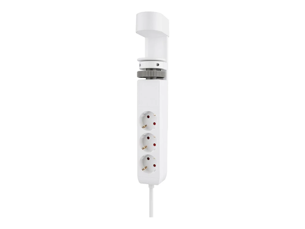 Neomounts | Desk socket with clamp and USB-C and USB-A ports - Quick charge | DS22-840WH6 | White