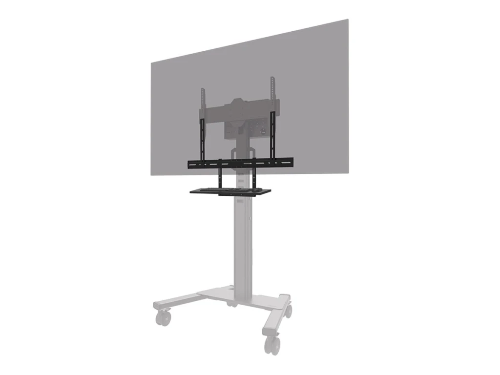 Neomounts Floor stand | AV40-500BL Keyboard Shelf Kit | Height adjustment | 43-110 " | Maximum weight (capacity) 2.5 kg | Black