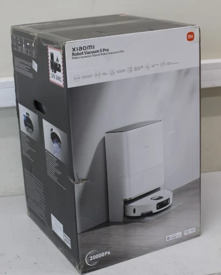 SALE OUT. Xiaomi Robot Vacuum 5 Pro EU | Xiaomi Robot Vacuum 5 Pro EU | Wet&Dry | 5200 mAh | 20000 Pa | White | USED, DIRTY, SCRATCHED ON THE BACK