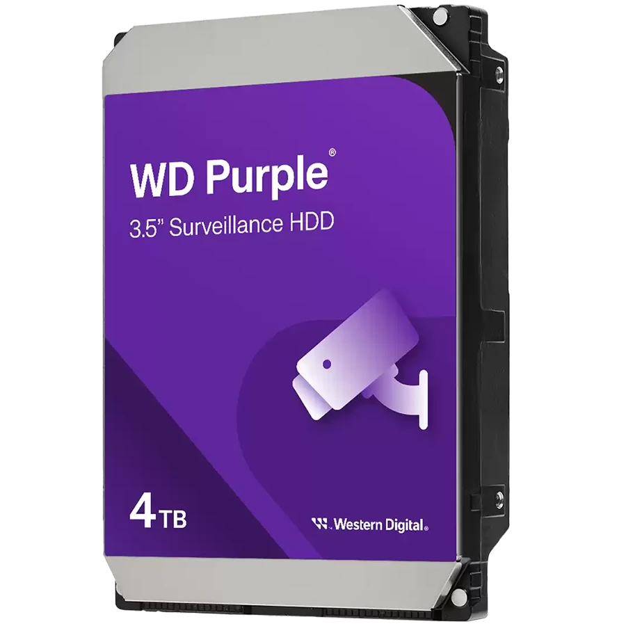 WD Purple 4TB CMR, 3.5'', 128MB, SATA 6Gbps