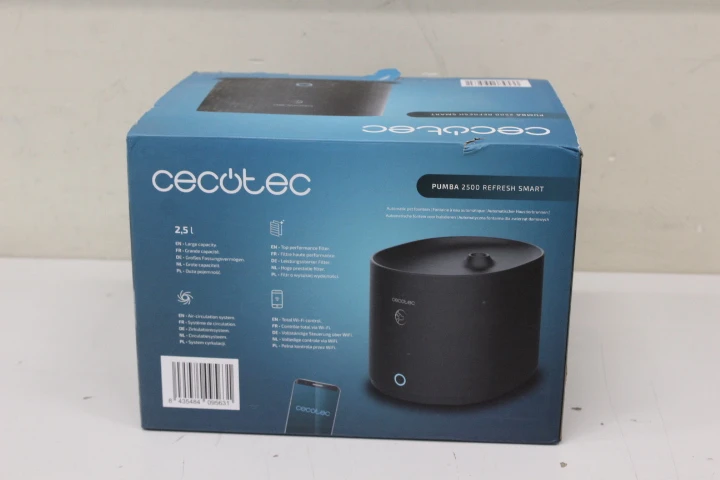 SALE OUT. Cecotec Pumba 2500 Refresh Smart Pet Fountain | Cecotec Smart Pet Fountain | Pumba 2500 Refresh | Capacity 2.5 L | Black | DAMAGED PACKAGING, UNPACKED, SCRATCHES ON TOP