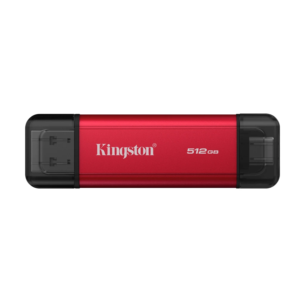 Kingston Dual Portable Solid-State Drive, USB Type-A and Type-C | 512 GB | Solid-state drive interface USB 3.2 Gen 2 | Read speed 1050 MB/s | Write speed 950 MB/s