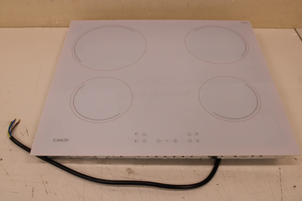 SALE OUT. Candy CH64CCW Hob, Vitroceramic, Width 59 cm, 4 cooking zones, Touch control, White | Candy Hob | CH64CCW | Vitroceramic | Number of burners/cooking zones 4 | Touch | White | UNPACKED, SCRATCHED ON TOP