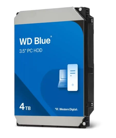 HDD|WESTERN DIGITAL|Blue|4TB|128 MB|5400 rpm|3,5"|WD40EZZX