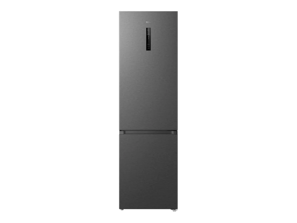 TCL Refrigerator | RC382BXC0EU | Energy efficiency class C | Free standing | Combi | Height 203 cm | No Frost system | Fridge net capacity 265 L | Freezer net capacity 117 L | Display | 35 dB | Inox