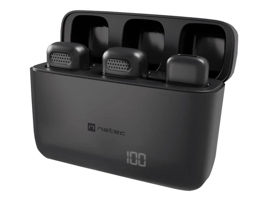 Natec | Microphone | Radium 251 | Built-in microphone | Wireless | Black